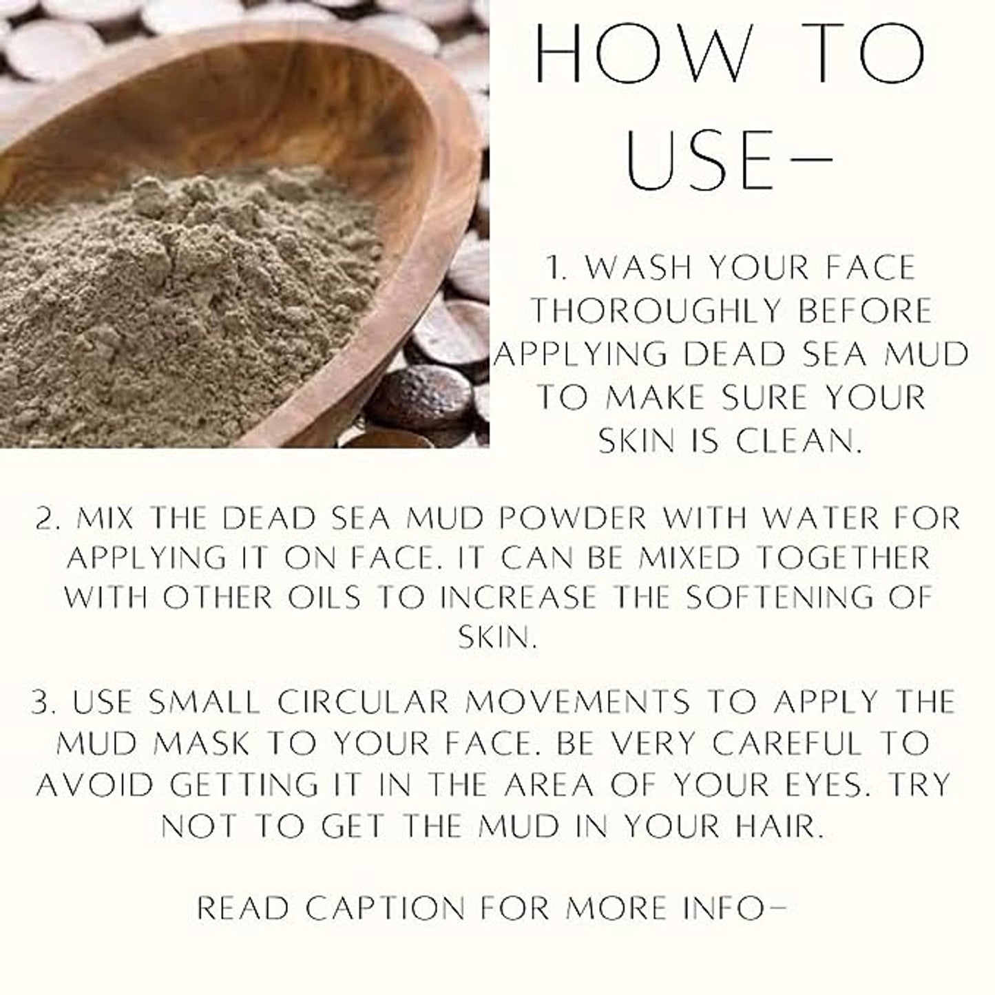 AmazerCare Dead Sea Mud Powder for Face Pack, Body & Hair | Natural Dead Sea Mud Mask for Face, Clay Face Mask